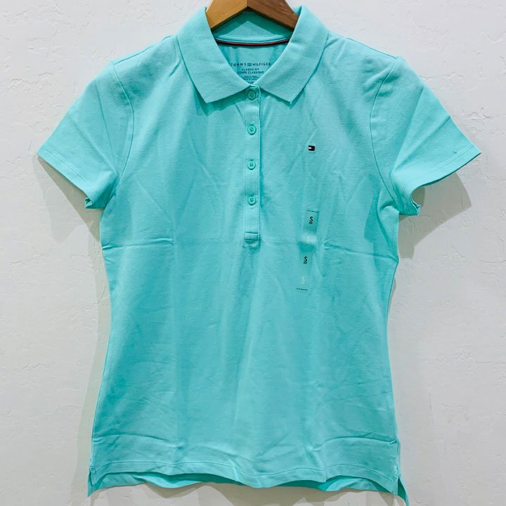 Tommy Hilfiger Regular Fit Essential Stretch Cotton Polo Shirt - Mint, Size S