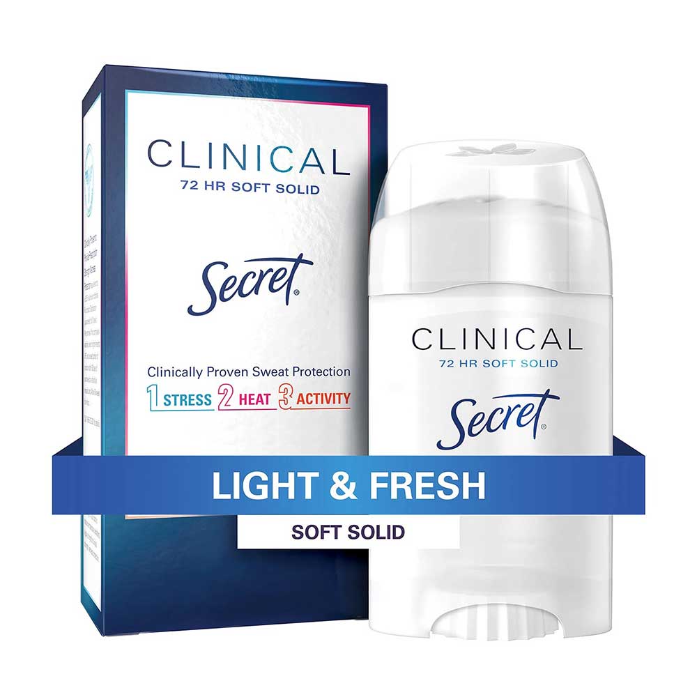 Sáp khử mùi Secret Clinical Strength Soft Solid - Light & Fresh, 45g