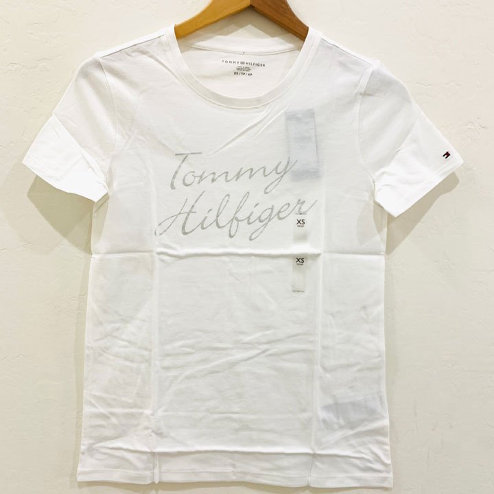 Tommy Hilfiger Essential Script T-Shirt -  White, Size M