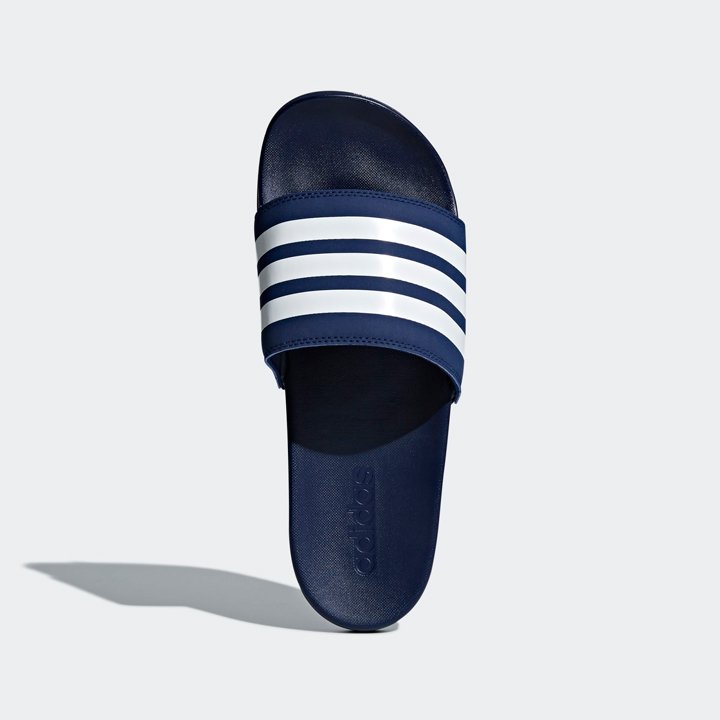 Dép Adidas Adilette Comfort - Dark Blue/ Cloud White, size 9 ~ 42 2/3