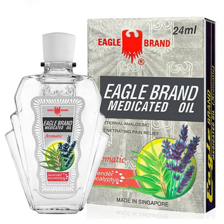 Dầu gió Eagle Brand Medicated Oil Aromatic - Lavender Eucalytus, 24ml