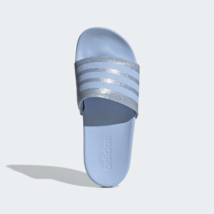 Dép Adidas Adilette Comfort - Glow Blue, Size 5 ~ 36