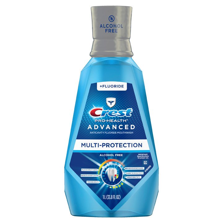 Nước súc miệng Crest Pro-Health Advantage Multi Protection - Mint, 1L