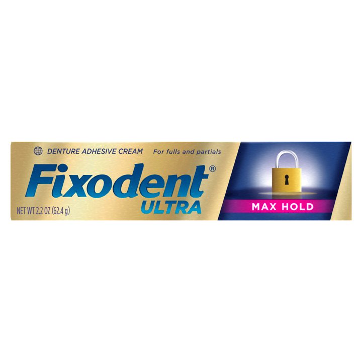Fixodent Ultra Max Hold Denture Adhesive, 62.4g