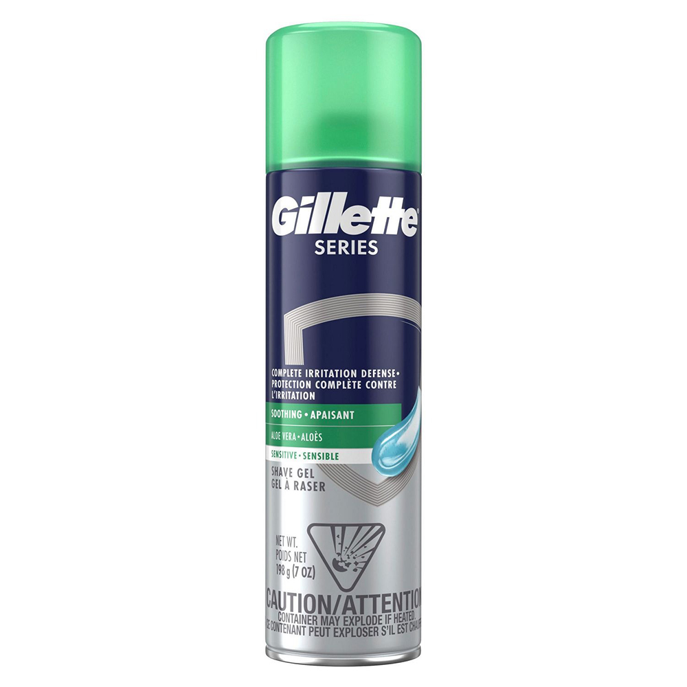 Gel cạo râu Gillette Series Soothing with Aloe Vera, 198g