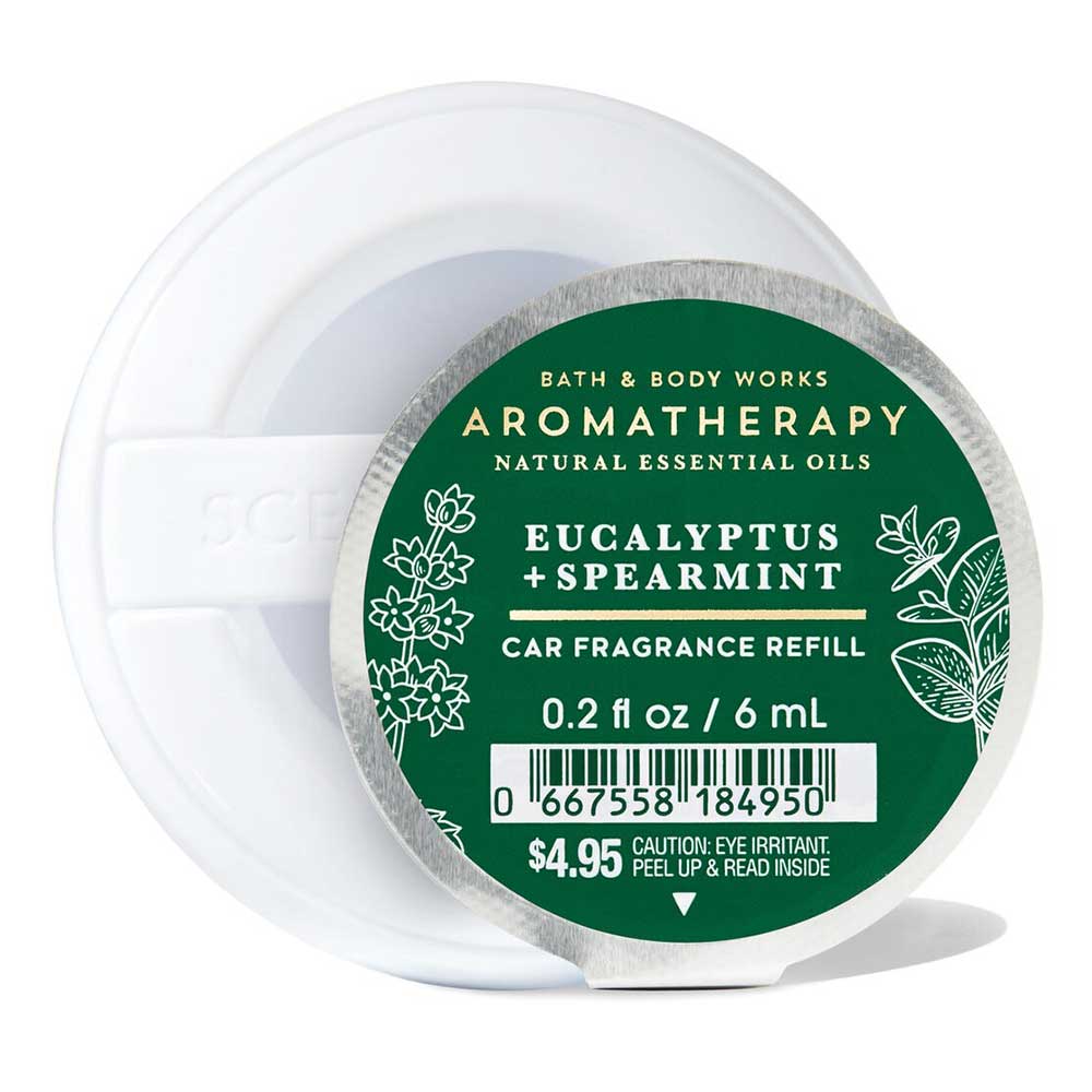 Tinh dầu thơm xe Bath & Body Works Aromatherapy - Stress Relief Eucalyptus Spearmint, 6ml