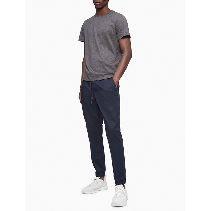 Quần Calvin Klein Solid Stretch Twill Joggers - Navy, Size XS