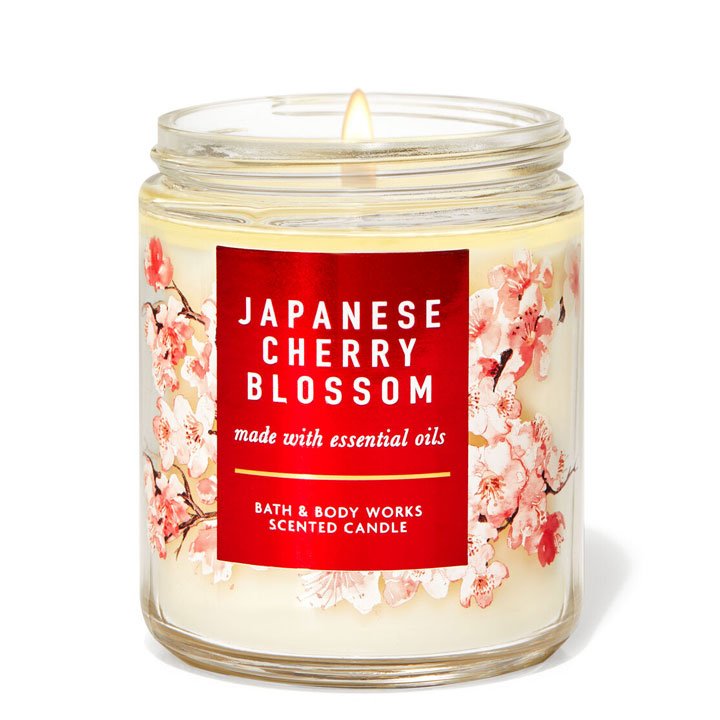 Nến thơm Bath & Body Works Japanese Cherry Blossom, 198g