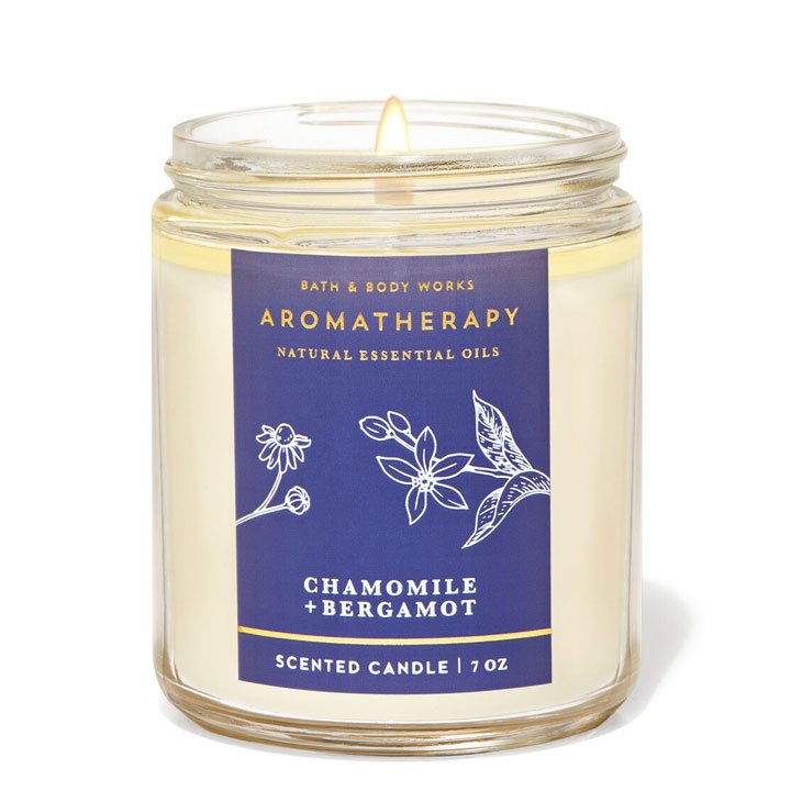 Nến thơm Bath & Body Works Aromatherapy Sleep Chamomile Bergamot, 198g