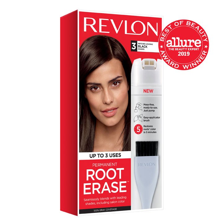 Thuốc nhuộm chân tóc Revlon Root Erase, 3 Black