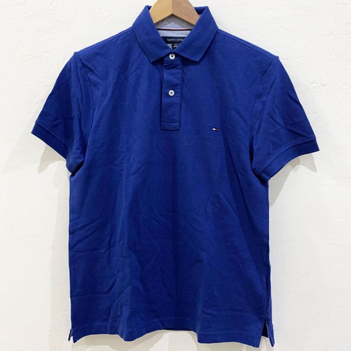 Áo Tommy Hilfiger Custom Fit Solid Polo Shirt - Royal Blue, Size S