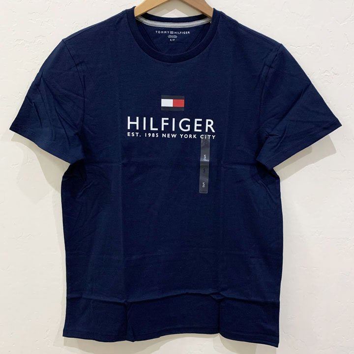 Áo Tommy Hilfiger Essential Hilfiger Logo T-Shirt - Dark Navy, Size M