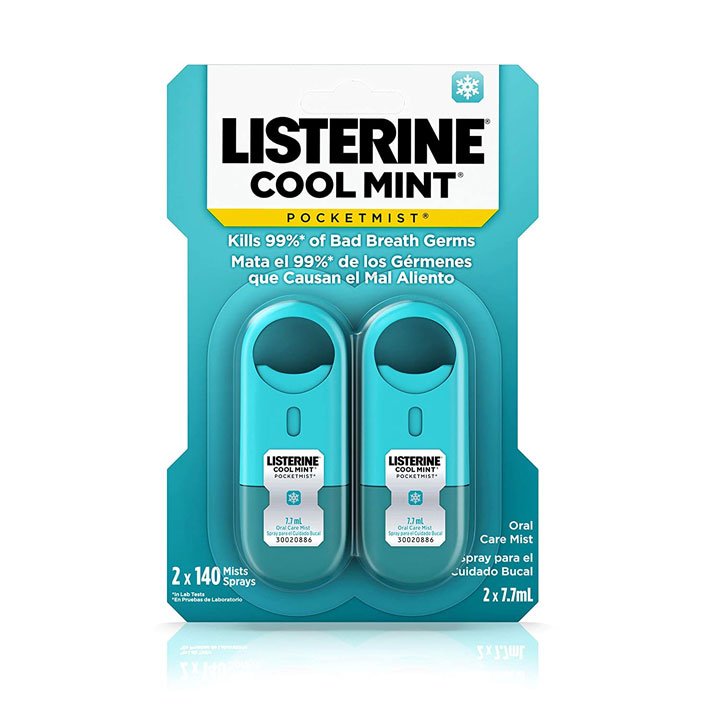 Xịt thơm miệng Listerine Pocketmist - Cool Mint, 2 x 7.7ml