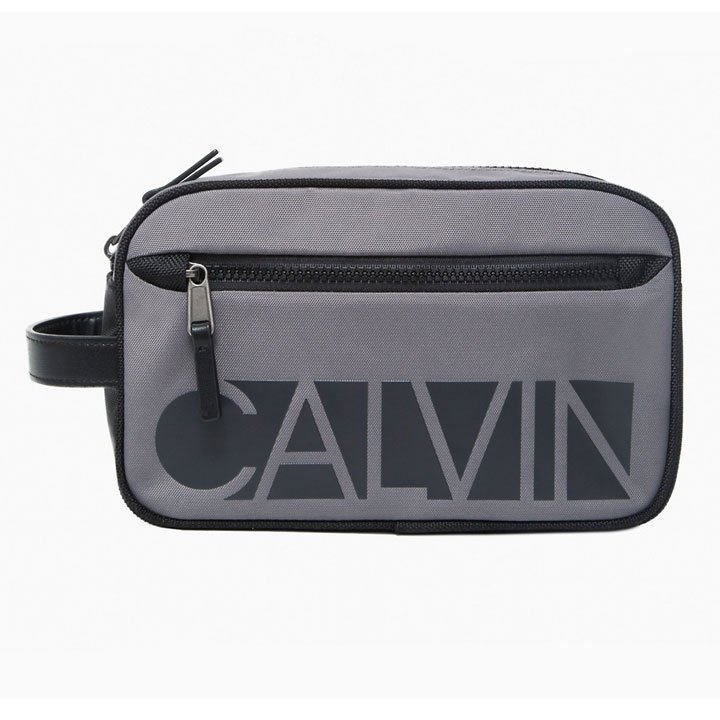 Túi Calvin Klein Essential Nylon Dopp Kit, Grey