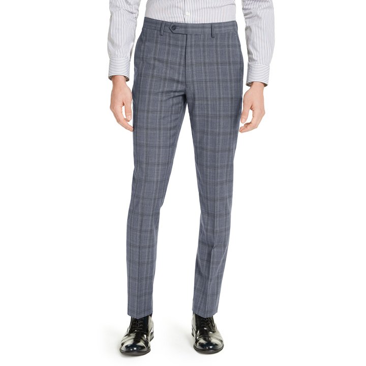 Quần Calvin Klein Slim Fit Plaid Pants - Grey/ Blue, 30W x 30L