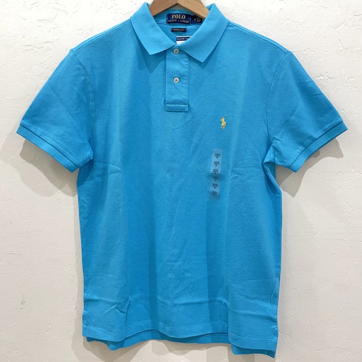 Áo Polo Ralph Lauren Custom Slim Fit Polo Shirt - Blue, Size M