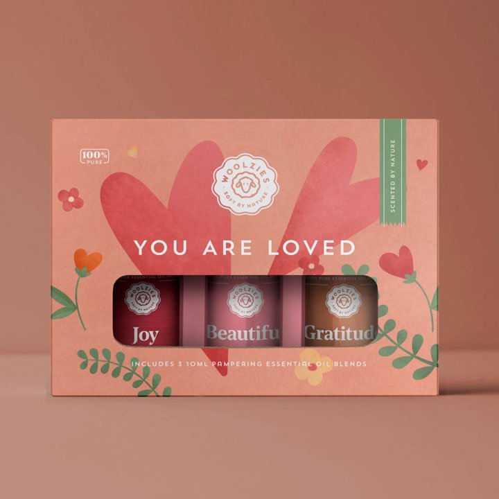 Tinh dầu thơm Woolzies You Are Loved Collection, 3 x 10ml