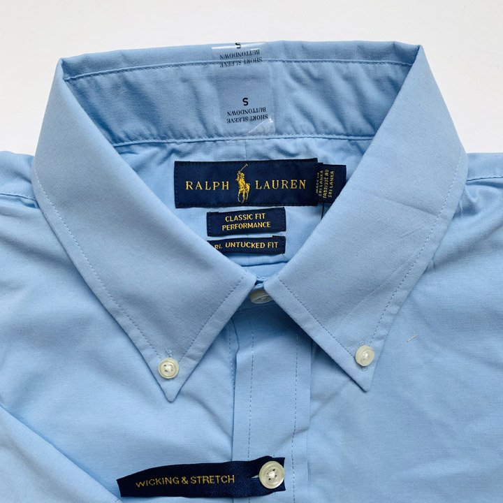 Áo Polo Ralph Lauren Classic Fit Performance Twill Shirt - Sky Blue, Size S  - Shop Mùa Xuân