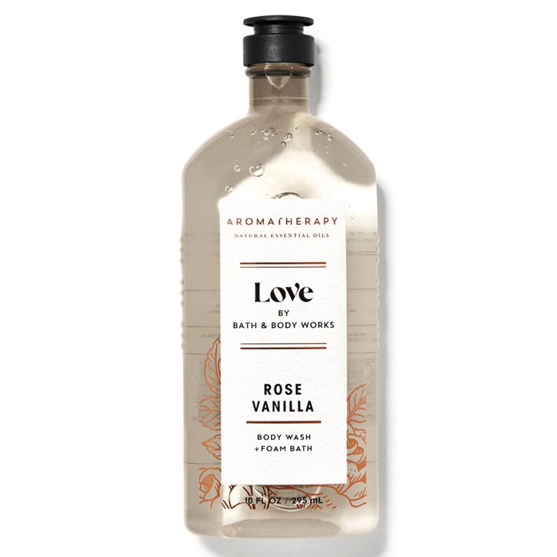 Gel tắm Bath & Body Works Aromatherapy - Love Rose Vanilla, 295ml