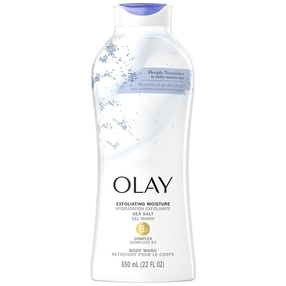 Sữa tắm Olay Exfoliating Moisture Sea Salt, 650ml