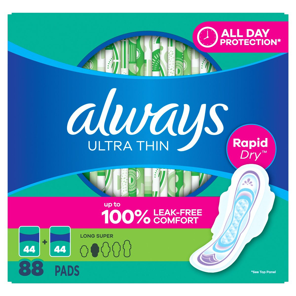 Băng vệ sinh Always Ultra Thin Long Super with Wings, 88 miếng