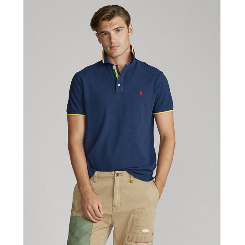 Áo Polo Ralph Lauren Custom Slim Fit Polo Shirt - Navy, Size M