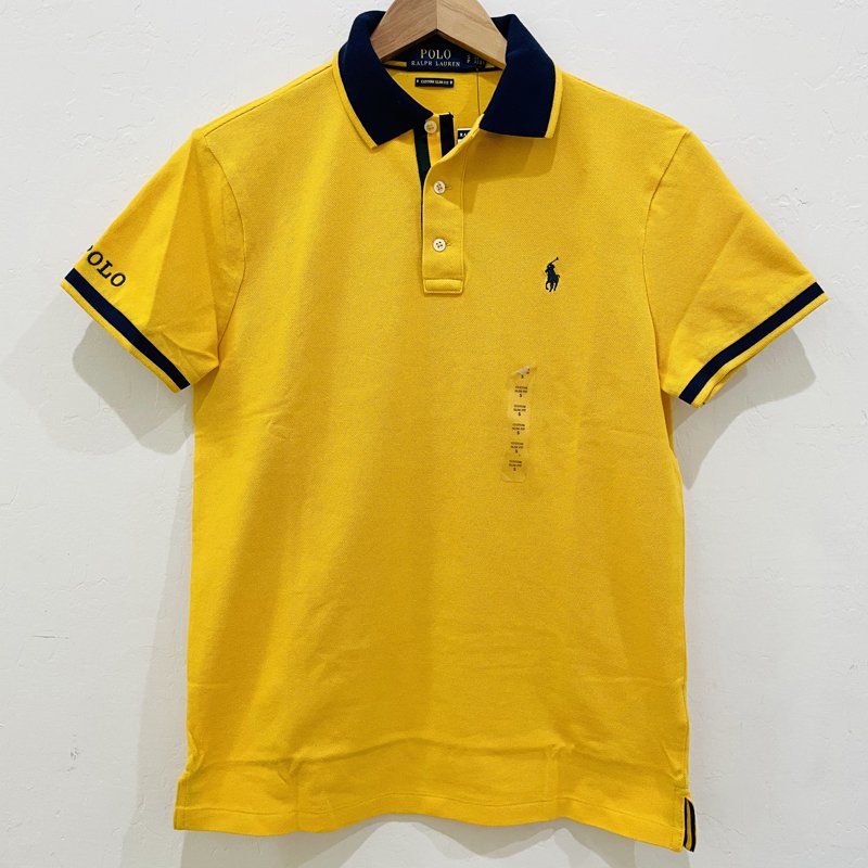 Áo Polo Ralph Lauren Custom Slim Fit Polo Shirt - Yellow, Size S