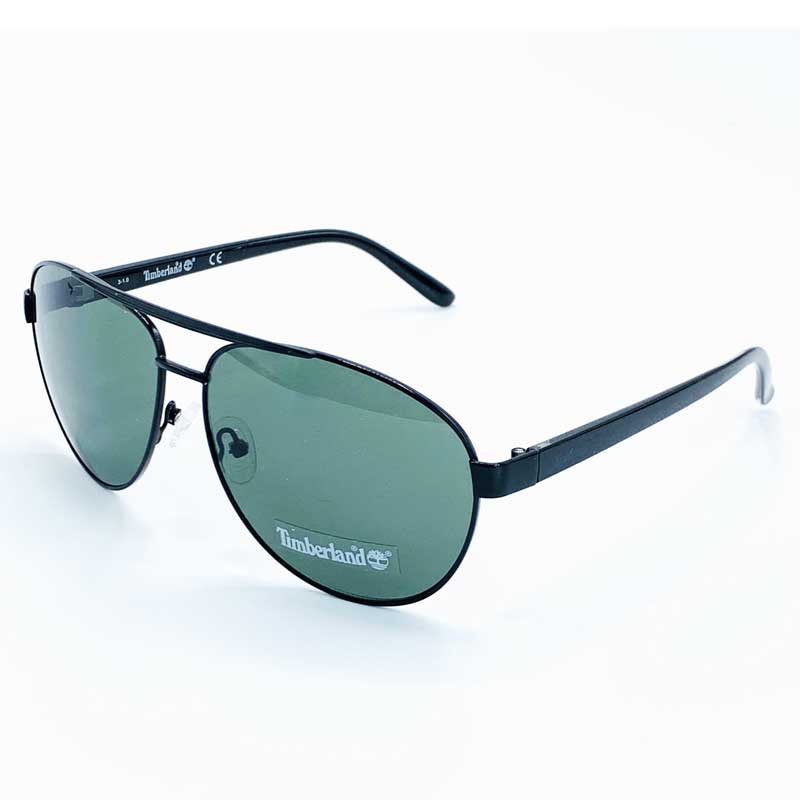 Kính mát Timberland Men's Metal Plastic Pilot Style Sunglasses , Black/Green