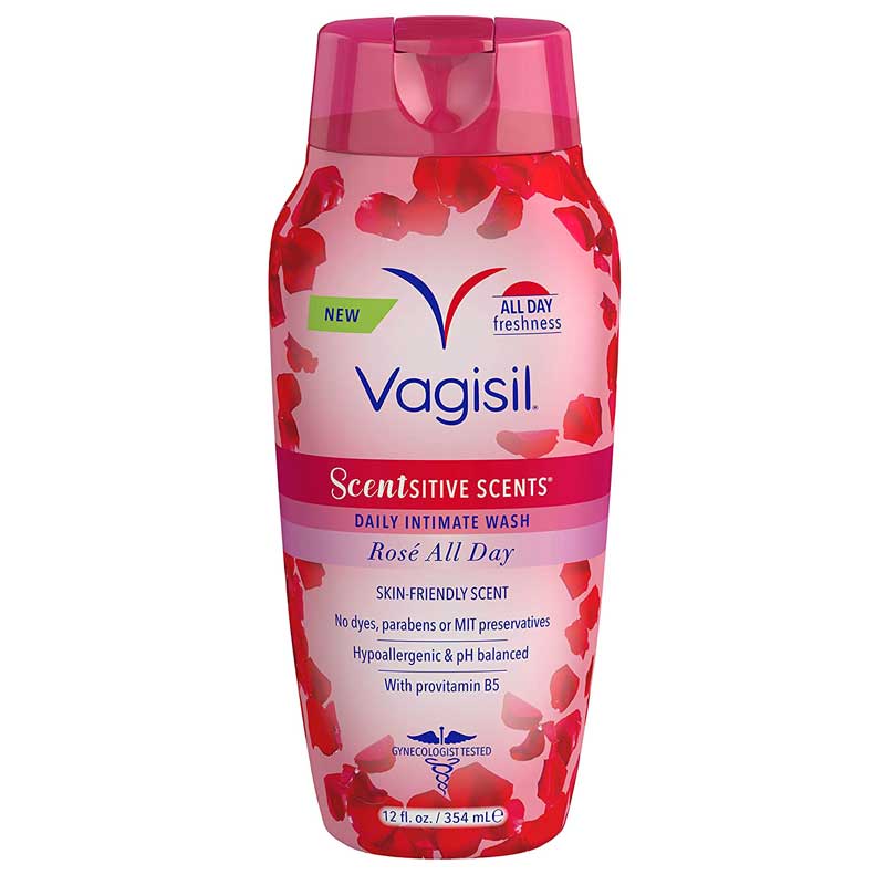 Dung dịch vệ sinh phụ khoa Vagisil Scentsitive Scents - Rose, 354ml