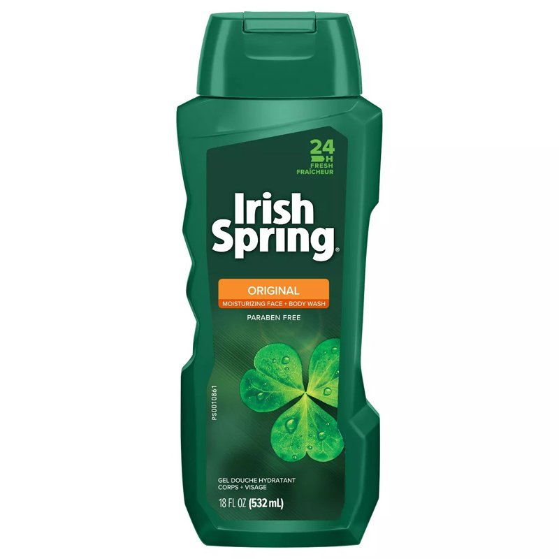 Gel tắm + rửa mặt Irish Spring Original, 532ml