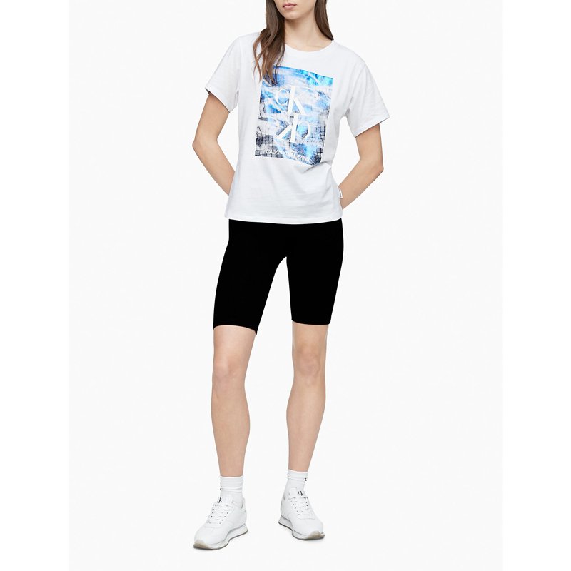 Calvin Klein Jeans T-Shirt Logo CK - White, size XS