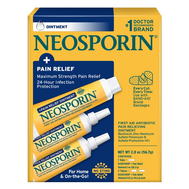 Thuốc mỡ NEOSPORIN + Pain Relief, (14.2g x 2) + 28.3g