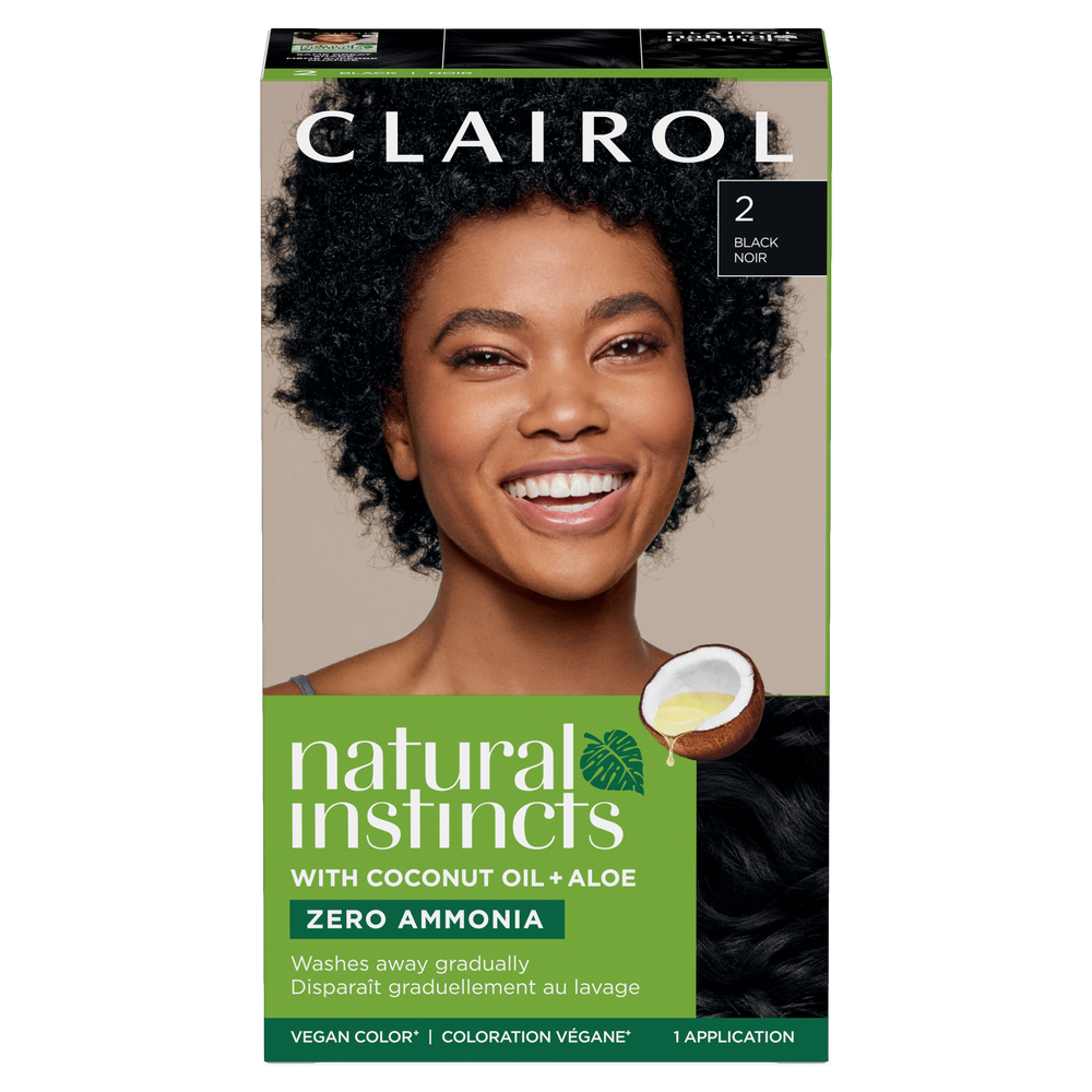 Thuốc nhuộm tóc Clairol Natural Instincts, 2 Black