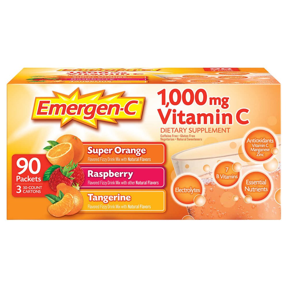 Emergen-C Vitamin C 1,000 mg, 90 gói