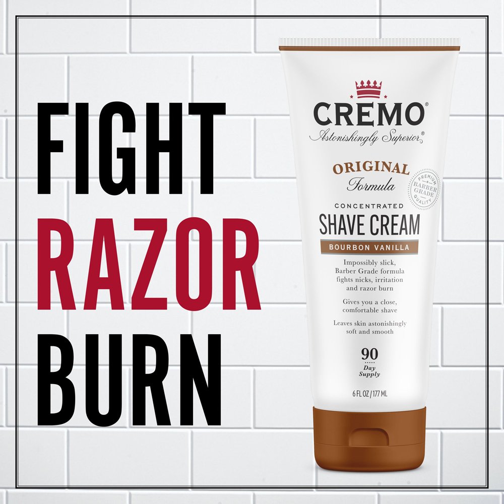 cremo bourbon vanilla shave cream