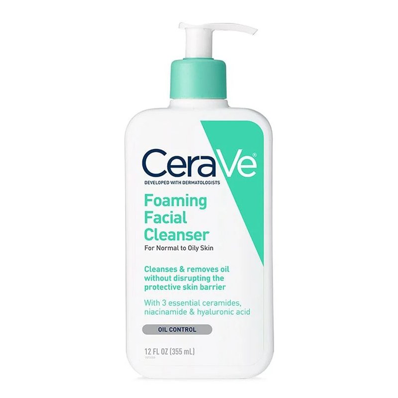Rửa mặt CeraVe Foaming Facial Cleanser, 355ml