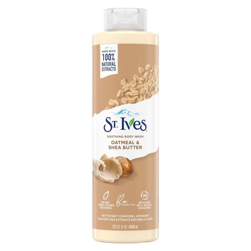 Gel tắm St.Ives Soothing Body Wash - Oatmeal & Shea Butter, 650ml