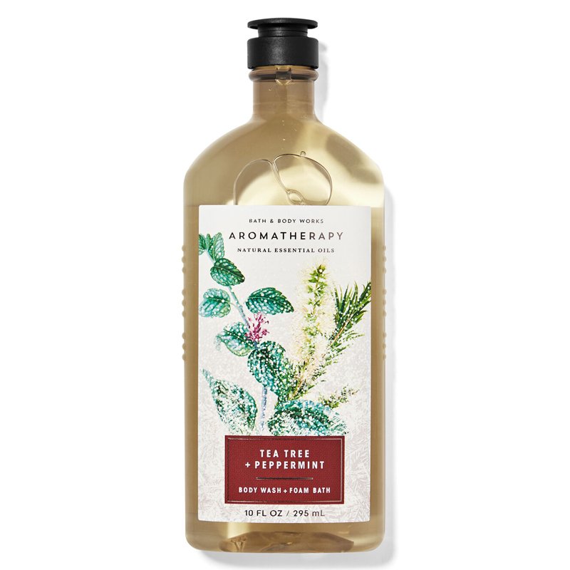 Gel tắm Bath & Body Works Aromatherapy - Tea Tree + Peppermint, 295ml