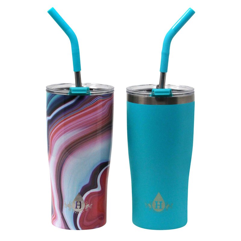 Set ly giữ nhiệt Heritage - Teal/Flower, 2 x 590ml