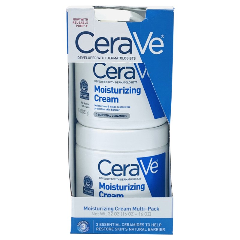 Set kem dưỡng ẩm CeraVe Moisturizing Cream, 2 x 453g