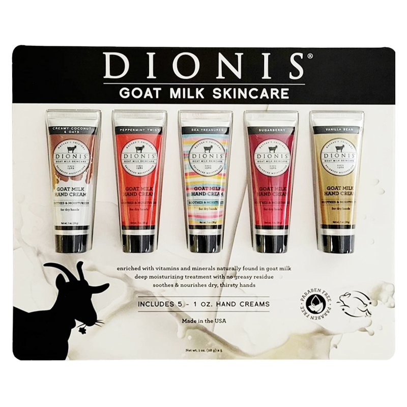 Set dưỡng da tay Dionis Goat Milk Hand Cream, 5 x 28g