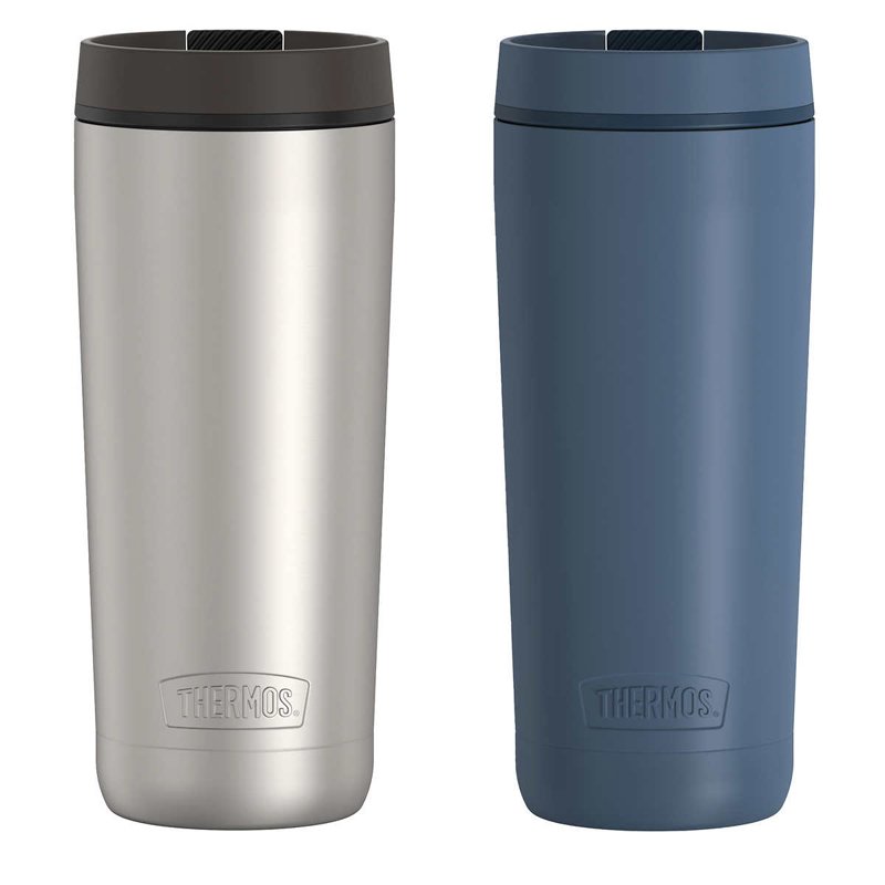 Set ly giữ nhiệt Thermos Stainless Steel Travel Tumbler - Blue/Silver, 2 x 530ml