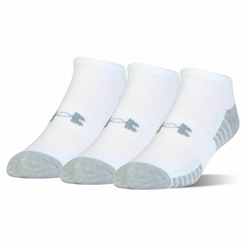 Set 3 đôi vớ Under Armour UA Heatgear No Show Sock - White, size M