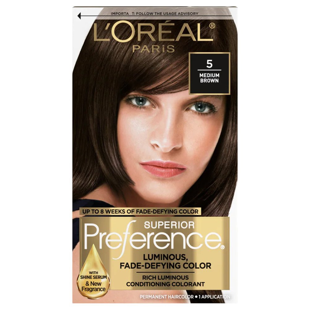 Thuốc nhuộm tóc L'Oréal Superior Preference, 5 Medium Brown