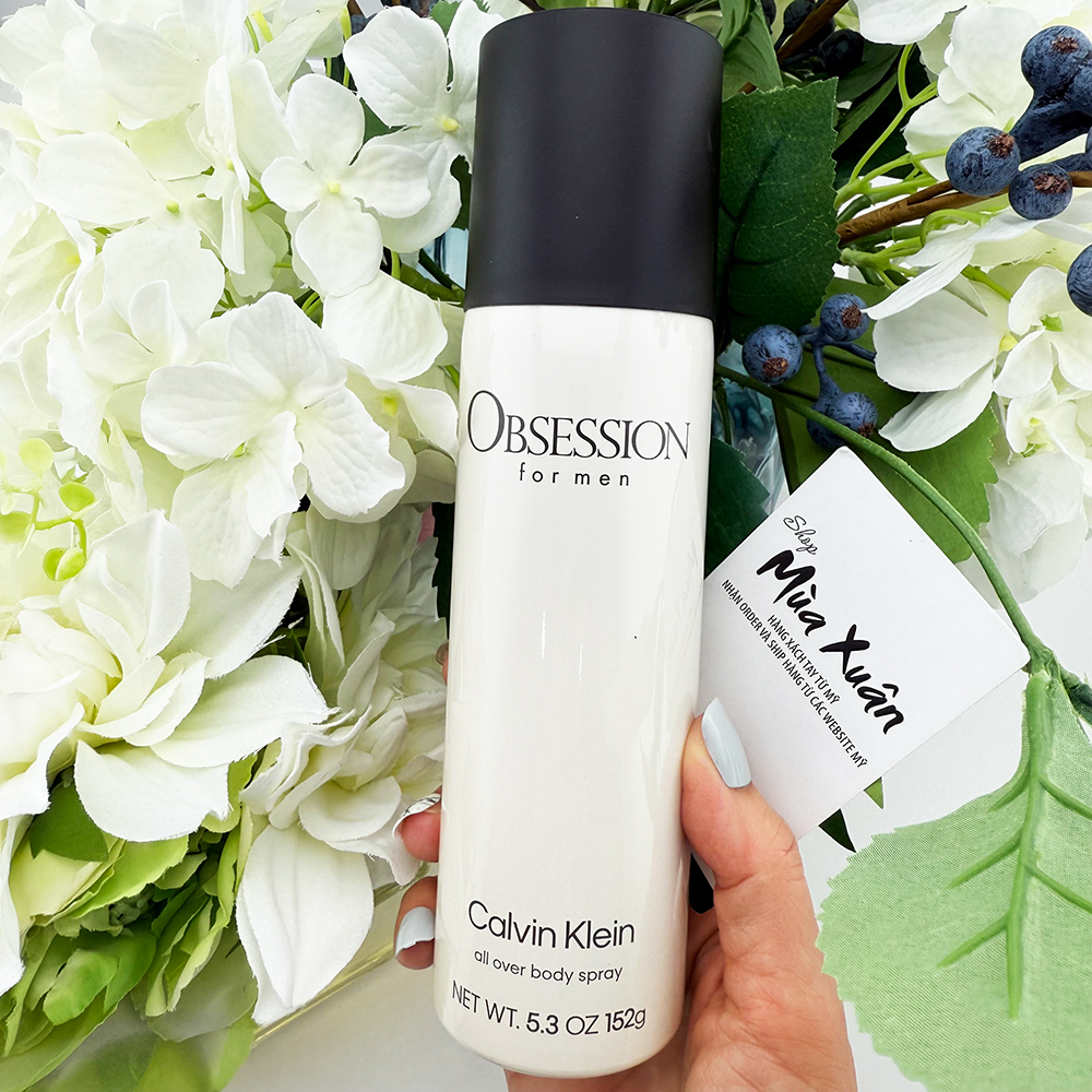 Xịt thơm toàn thân Calvin Klein Obsession For Men, 152g