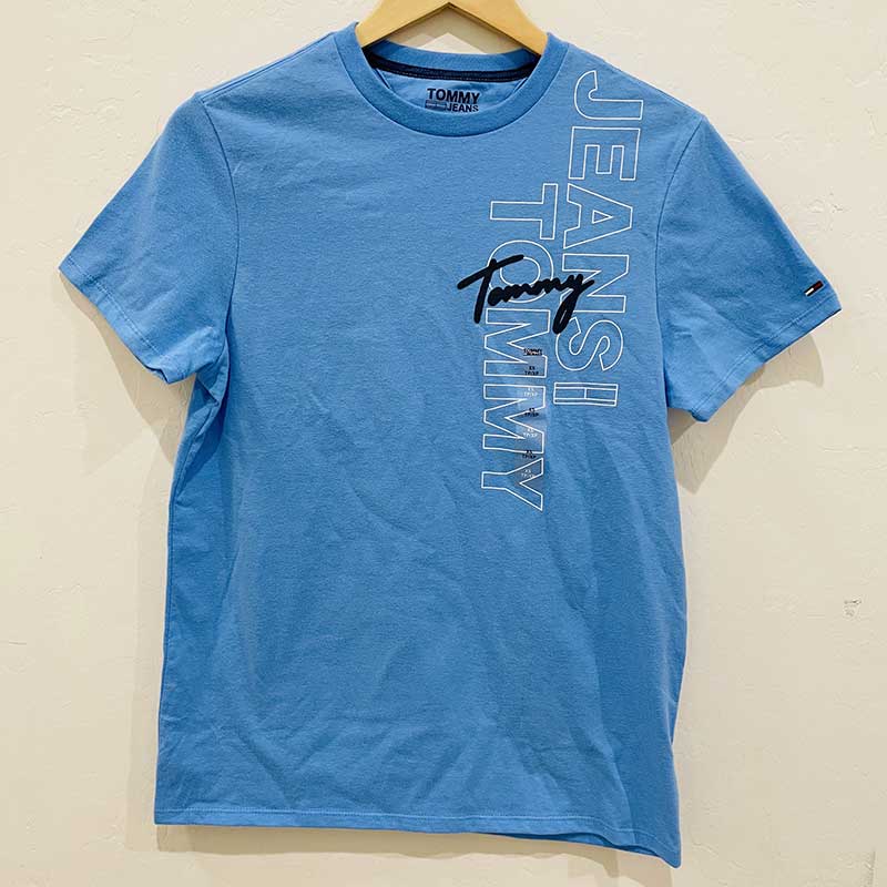 Áo Tommy Jeans Signature T-Shirt - Sky Blue, Size S