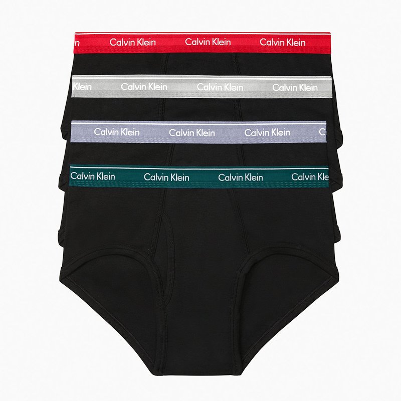 Set 4 quần Calvin Klein Cotton Classic Fit Brief - Black, Size M