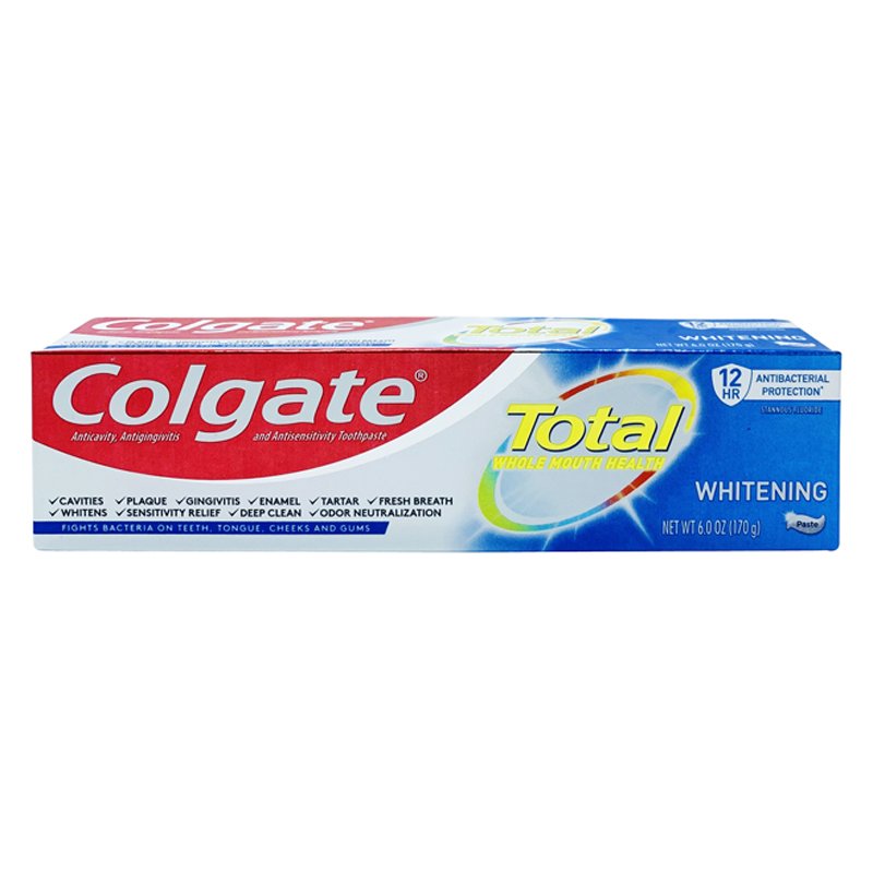 Kem đánh răng Colgate Total Whitening, 170g