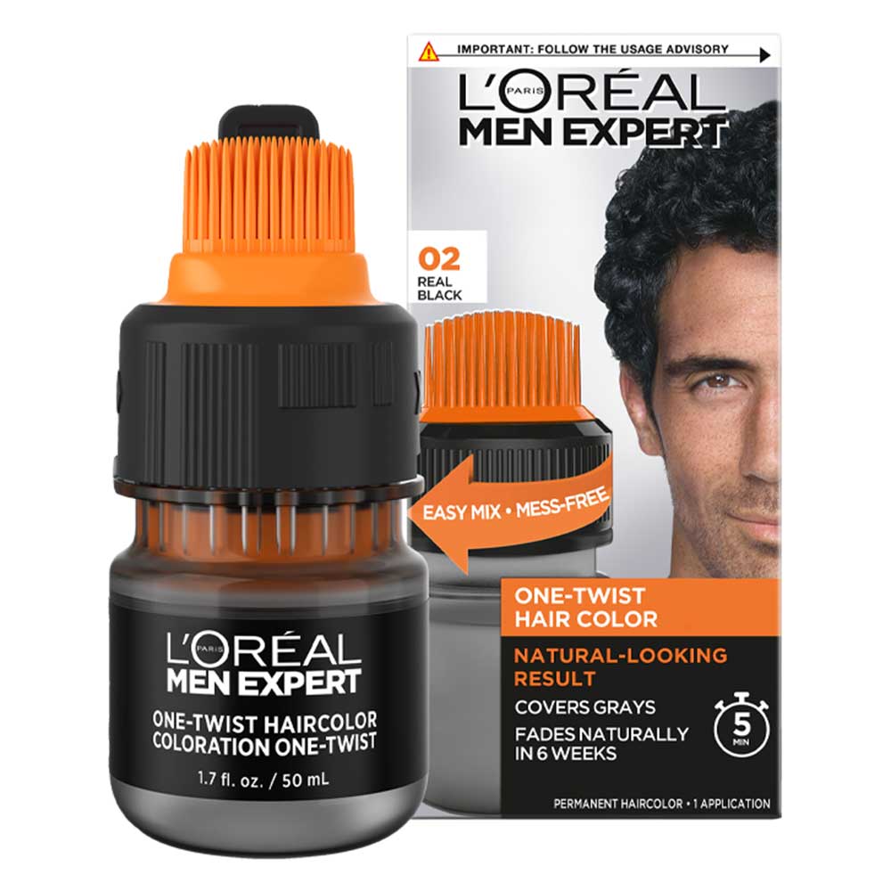 Thuốc nhuộm tóc L'Oréal Men Expert, 02 Real Black