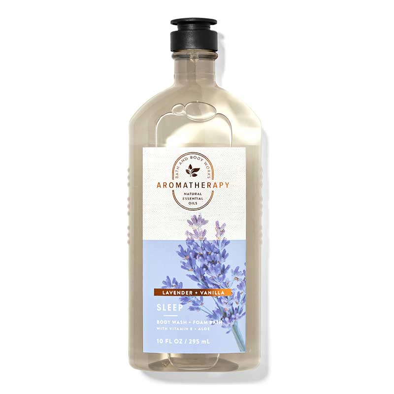 Gel tắm Bath & Body Works Aromatherapy - Sleep Lavender + Vanilla, 295ml